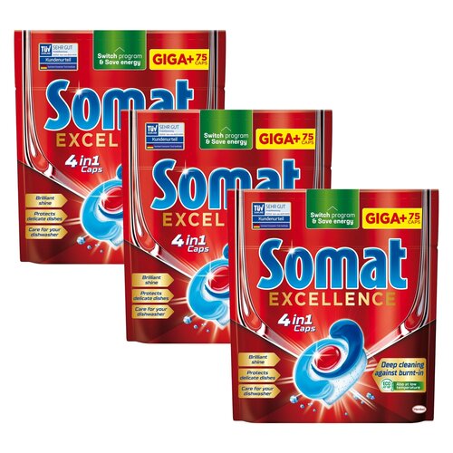 Kapsułki do zmywarki SOMAT Excellence 4w1 - 225 szt.