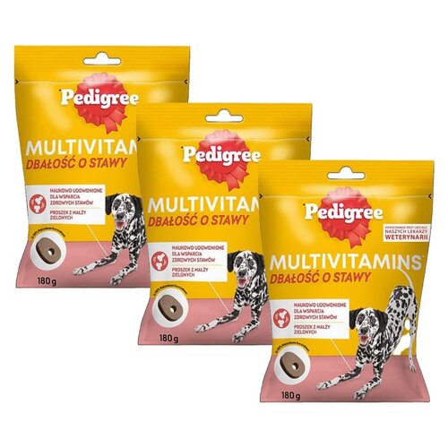 Przysmak dla psa PEDIGREE Multivitamins Dbałość o stawy 3 x 180 g