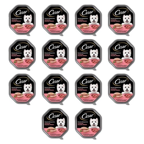 Karma dla psa CESAR Drób z cielęciną 14 x 150 g