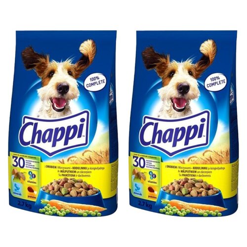 Karma dla psa CHAPPI Drób z warzywami 2 x 2.7 kg