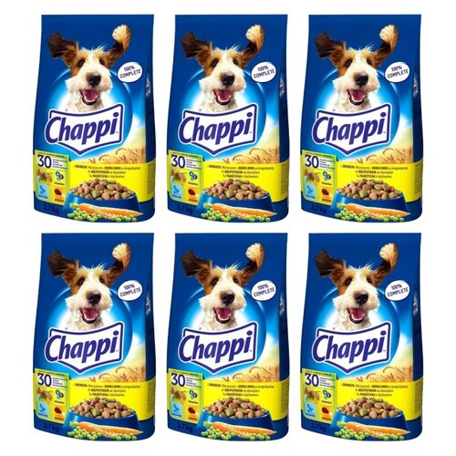 Karma dla psa CHAPPI Drób z warzywami 6 x 2.7 kg