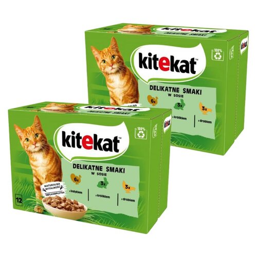 Karma dla kota KITEKAT Pou Delikatne Smaki 24 x 85 g