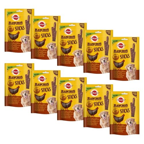 Przysmak dla psa PEDIGREE Ranchos Sticks Wątróbka z kurczaka 10 x 60 g