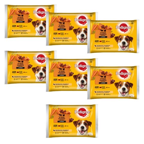 Karma dla psa PEDIGREE Vital Protection Wołowina Jagnięcina Indyk Marchewka (28 x 100 g)