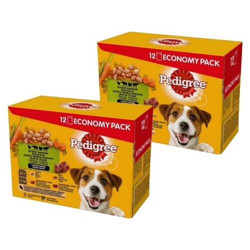 Karma dla psa PEDIGREE Vital Protection Mix smaków (24 x 100 g)