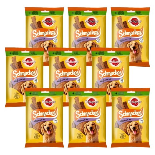 Przysmak dla psa PEDIGREE Schmackos Multi Mix Wołowina z jagnięciną i drobiem 9 x 144 g
