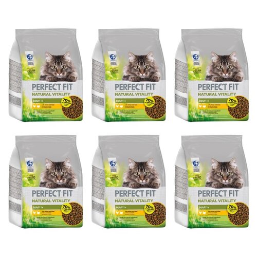 Karma dla kota PERFECT FIT Natural Vitality Indyk i kurczak 6 x 2.4 kg
