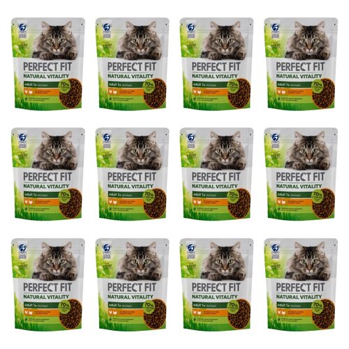 Karma dla kota PERFECT FIT Natural Vitality Kurczak z indykiem 12 x 650 g