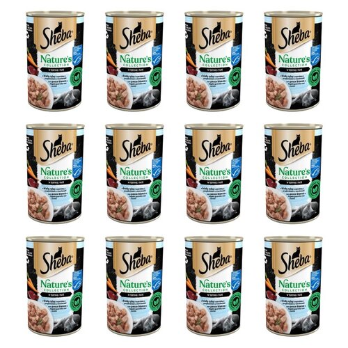 Karma dla kota SHEBA Nature's Collection Biała ryba z wątróbką 12 x 400 g