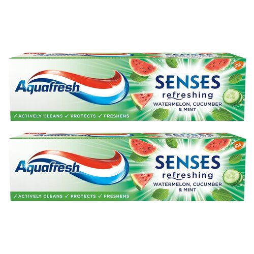 Pasta do zębów AQUAFRESH Senses Refreshing Watermelon 75 ml 2 szt.