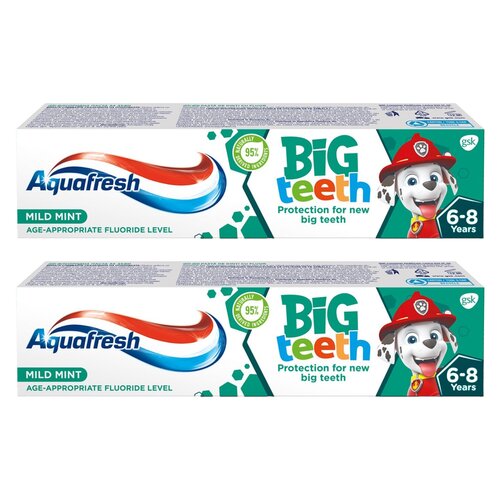 Pasta do zębów AQUAFRESH Big Teeth Psi Patrol 50 ml 2 szt.