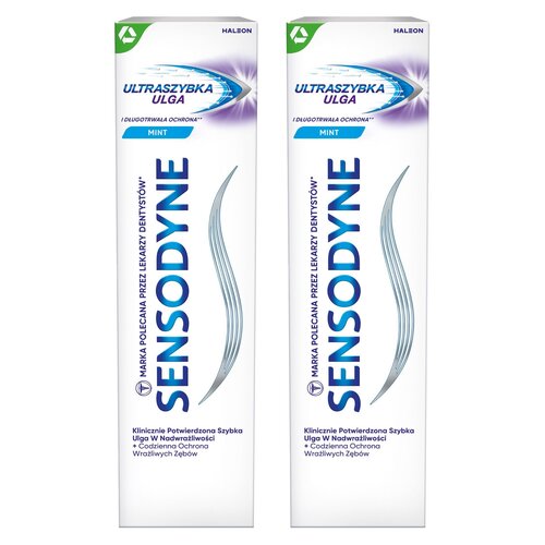 Pasta do zębów SENSODYNE Ultraszybka Ulga 75 ml 2 szt.
