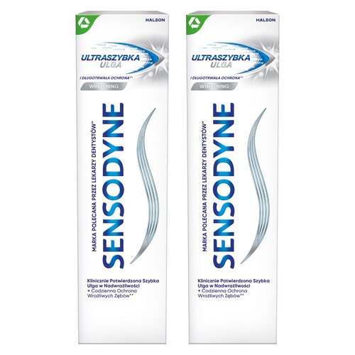 Pasta do zębów SENSODYNE Ultraszybka Ulga Whitening 75 ml 2 szt.