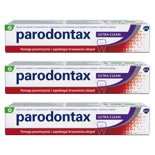 Pasta do zębów PARODONTAX Ultra Clean 75 ml 3 szt.