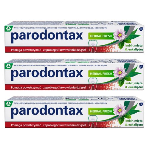 Pasta do zębów PARODONTAX Herbal Fresh 75 ml 3 szt.