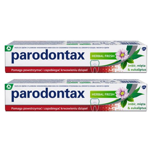 Pasta do zębów PARODONTAX Herbal Fresh 75 ml 2 szt.
