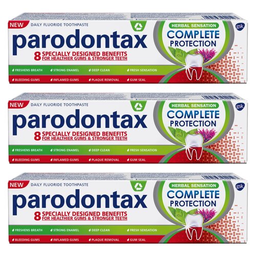 Pasta do zębów PARODONTAX Complete Protection Herbal 75 ml 3 szt.