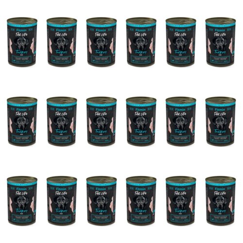 Karma dla psa FITMIN For Life Indyk 18 x 400 g