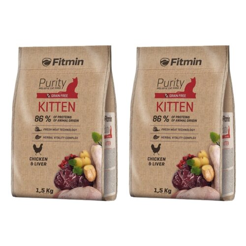 Karma dla kota FITMIN Cat Purity Kitten Kurczak 2 x 1.5 kg