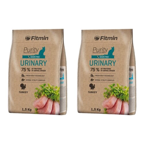 Karma dla kota FITMIN Cat Purity Urinary Indyk 2 x 1.5 kg