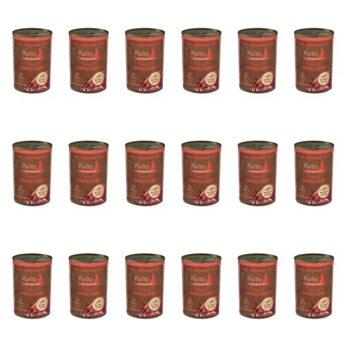 Karma dla psa FITMIN Purity Wołowina z wątróbką 18 x 400 g
