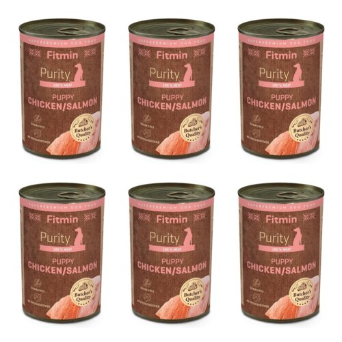 Karma dla psa FITMIN Purity Łosoś z kurczakiem 6 x 400 g