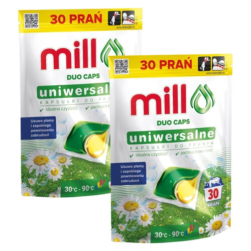 Kapsułki do prania MILL Professional Uniwersalne - 60 szt.