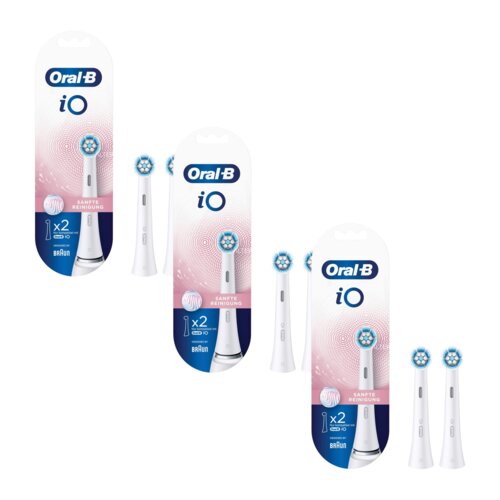 Oryginalna końcówka szczoteczki ORAL-B iO Sanfte Reinigung (6 szt.) (Delikatna dla dziąseł)