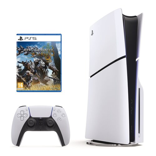 Konsola SONY PlayStation 5 Slim + Monster Hunter Wilds Gra PS5