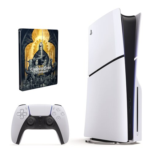 Konsola SONY PlayStation 5 Slim + Kingdom Come: Deliverance II - Day One Edition + Steelbook Gra PS5