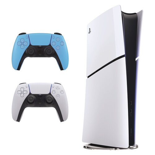 Konsola SONY PlayStation 5 Digital Slim + Kontroler SONY DualSense Gwiezdny Błękit