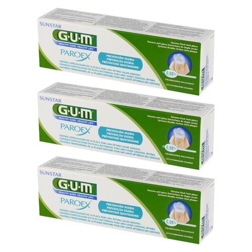 Pasta do zębów GUM Paroex GUM000111 75 ml 3 szt.