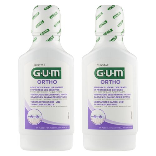 Płyn do płukania jamy ustnej SUNSTAR GUM Ortho 2 x 300 ml