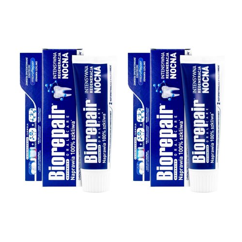 Pasta do zębów BIOREPAIR Intensywna regeneracja nocna 2 x 75 ml