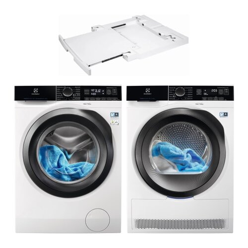 Pralka ELECTROLUX MEW7F149BP 9kg 1400 obr + Suszarka ELECTROLUX MEW9H178BP + Łącznik ELECTROLUX E1WYHSK1