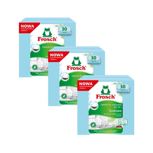 Tabletki do zmywarek FROSCH Sodowe All in 1 - 90 szt.