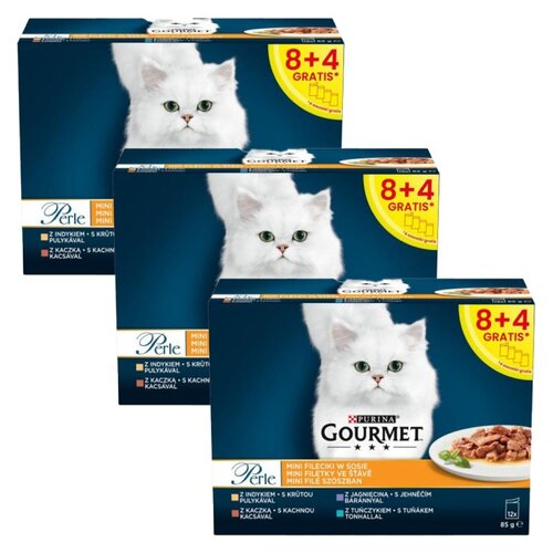 Karma dla kota GOURMET Perle Adult Mix smaków w sosie 36 x 85 g