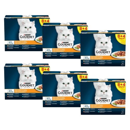 Karma dla kota GOURMET Perle Adult Mix smaków w sosie 72 x 85 g