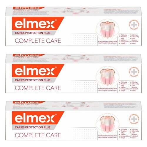 Pasta do zębów ELMEX Caries Protection Plus Complete Care 75 ml 3 szt.