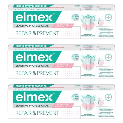Pasta do zębów ELMEX Sensitive professional repair & prevent 3 x 75 ml
