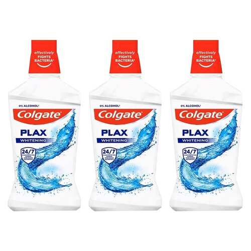 Płyn do płukania jamy ustnej COLGATE Plax Whitening 3 x 500 ml