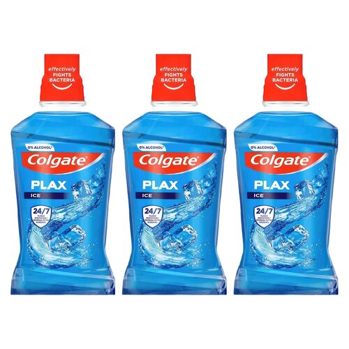 Płyn do płukania jamy ustnej COLGATE Plax Ice 3 x 500 ml