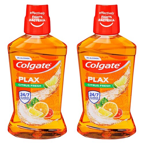 Płyn do płukania jamy ustnej COLGATE Plax Citrus Fresh 2 x 500 ml