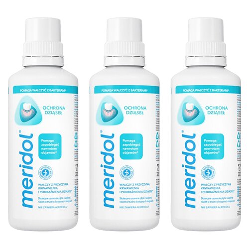Płyn do płukania jamy ustnej MERIDOL Ochrona dziąseł 3 x 400 ml