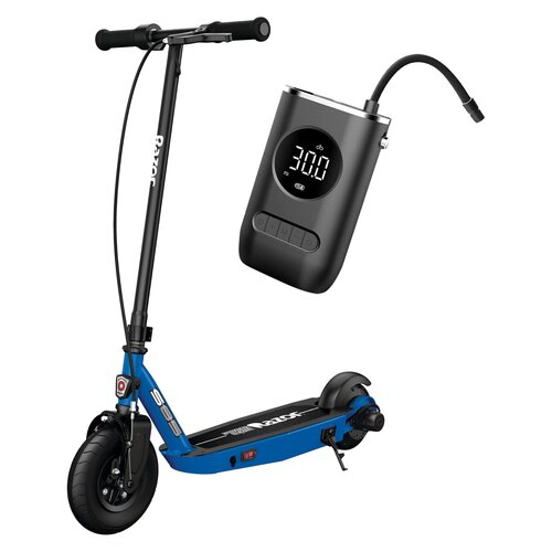 Hulajnoga elektryczna RAZOR Power Core S85 9km 90W 8" 6" Niebieski + Pompka rowerowa BECOOL BC-PP2508