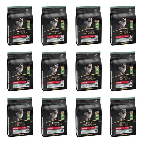 Karma dla psa PURINA Pro Plan Medium Puppy Jagnięcina 12 x 3 kg
