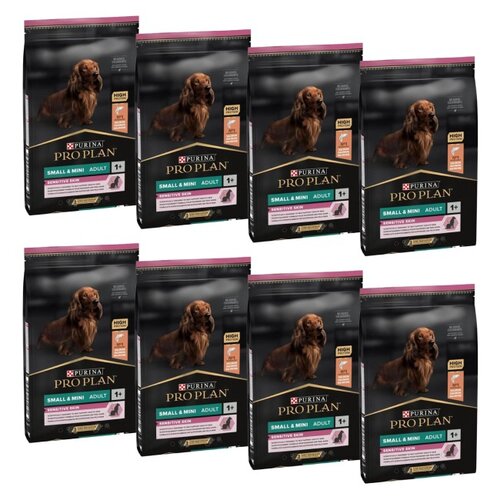 Karma dla psa PURINA Pro Plan Sensitive Skin Small & Mini Adult Łosoś 8 x 3 kg