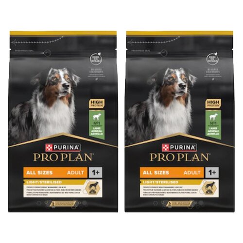Karma dla psa PURINA Pro Plan All Size Adult Light Sterilised z Jagnięciną 2 x 3 kg