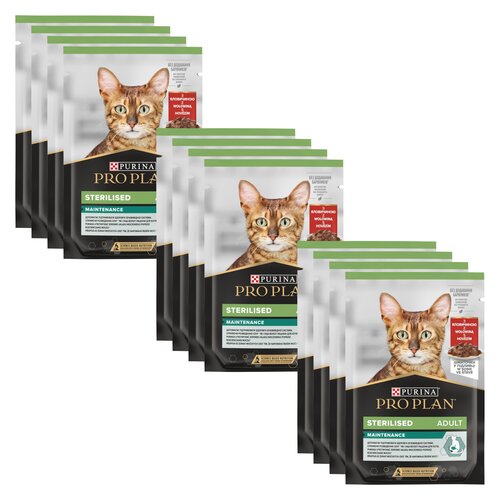 Purina Pro Plan Sterilised Wołowina (12 x 85g)