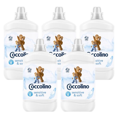 Płyn do płukania COCCOLINO Sensitive Soft 5 x 1700 ml